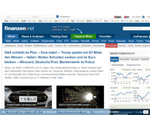 Tablet Screenshot of finanzen.net