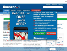 Tablet Screenshot of finanzen.nl